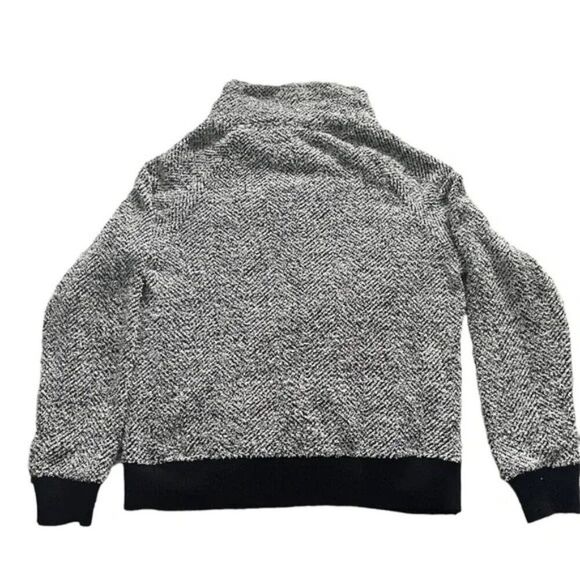 LOFT Outlet Lounge Cuffed Sweater | Women’s Medium Black & White - Picture 4 of 4